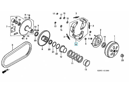 Cluth discs genuine HONDA SCV100 LEAD