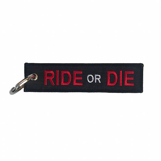 Μπρελόκ Κλειδιών Υφασμάτινο RIDE OR DIE