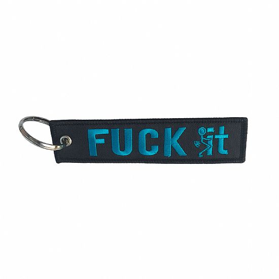 Motorcycle Key Holder FUCKIT Blue