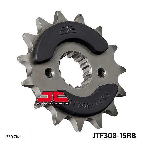 Γρανάζι εμπρόσθιο JT JTF308.15RB 15 Δόντια Με Λάστιχο