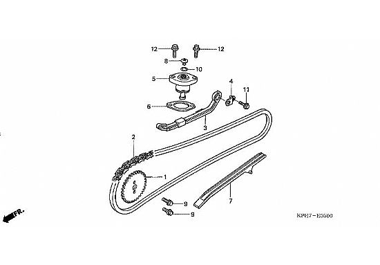 Timing chain drive Honda Innova