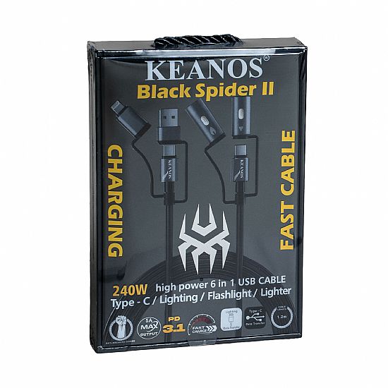 Keanos® Black Spider II 240WATT 6 IN 1 High Tech