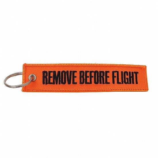 Μπρελόκ μοτοσυκλέτας - σκούτερ REMOVE BEFORE FLIGHT πορτοκαλί
