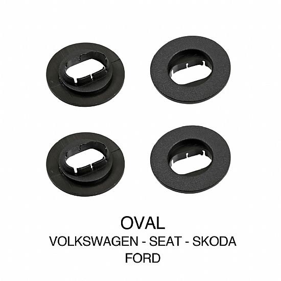 Lampa Mat fixing clips, 4 pcs set - Oval - Volkswagen, Seat, Skoda, Ford