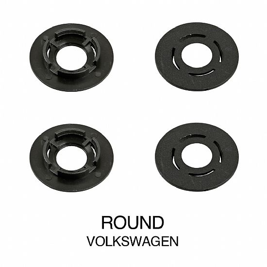 Lampa Mat fixing clips, 4 pcs set - Round - Volkswagen