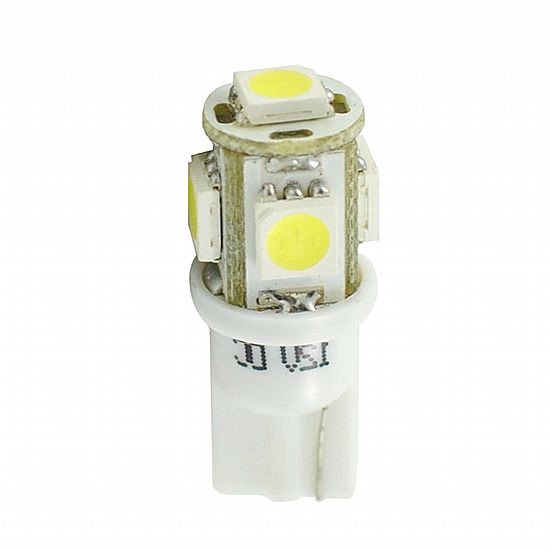 Σετ Λάμπες T10 W5W 12V W2,1X9,5D LED 5XSMD5050 Λευκό
