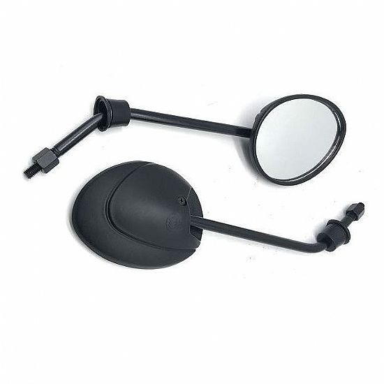 Καθρέπτες σετ QY182 8mm ZIP μαύροι