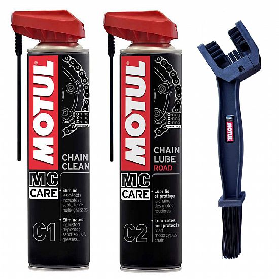 Motul Chain Care Kit With Lampa Chain Brush