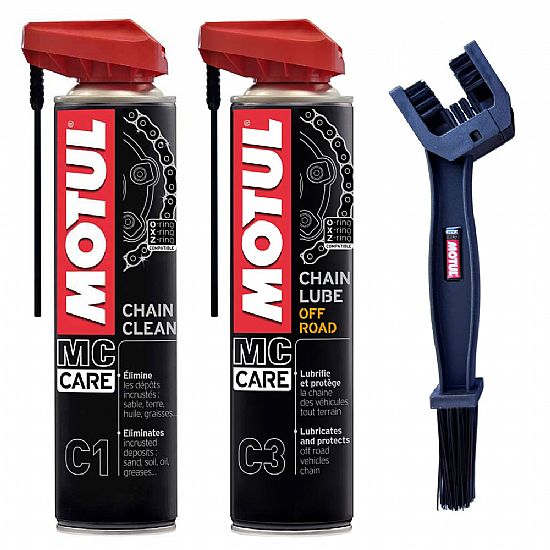 Motul Chain Care Kit With Motul Chain Brush