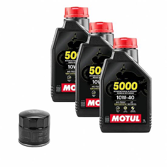 PACKET of service parts motul 5000 & oil filter