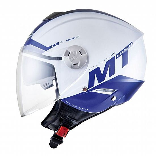 MT Helmets City Eleven White-Blue