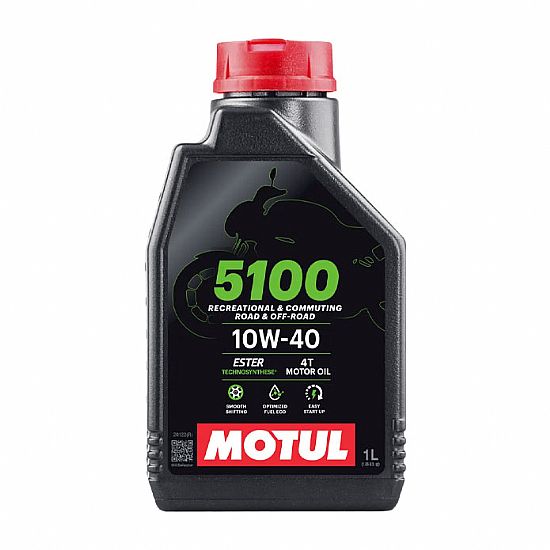 Oil for motorcycle MOTUL 5100 10W-40 MA2 1L