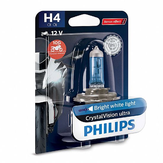 Philips H4 12V60W-50 Crystal Vision Ultra Moto