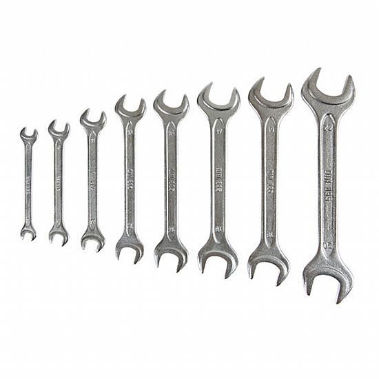 Lampa Set 8 double open end wrenches 6>22mm DIN 895