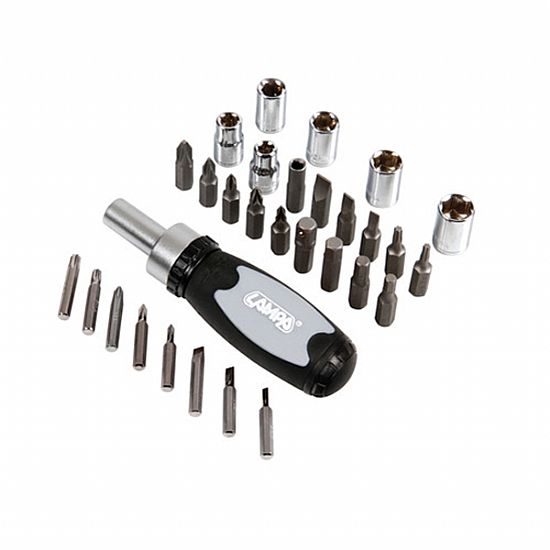 Lampa Screwdriver with bits and sockets, 30 pcs set