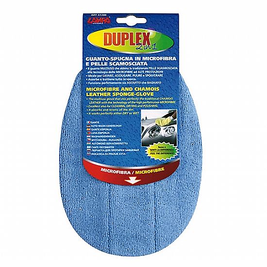 Microfibre and chamois Lampa leather sponge-glove