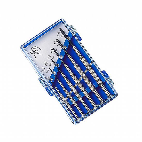 Lampa 6 pcs precision screwdriver set (0,9/1,2/1,8/2,4/3/3,5mm)