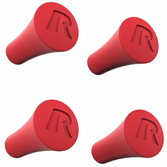 RAM® X-Grip® Red Rubber Cap 4-Pack