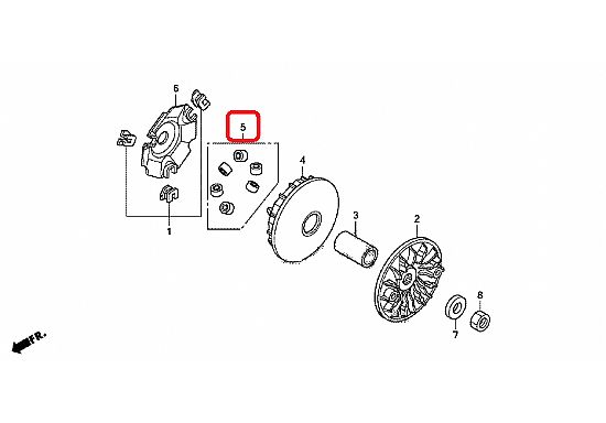 Genuine HONDA Rollers For PCX 150 15-17