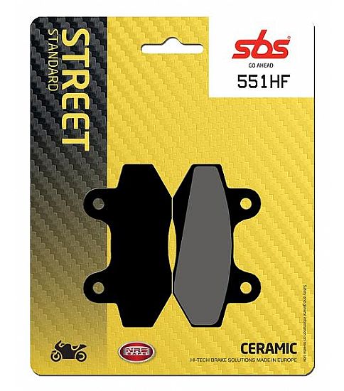 Τακάκια μοτοσυκλετών SBS 551HF FA86 STD FR/RR Z125,SPRINTER125,DINAMIK125
