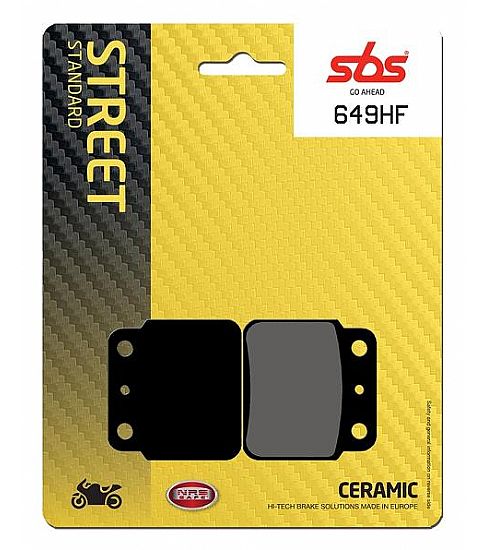 Τακάκια μοτοσυκλετών SBS 649HF FA137 STD STREET FR/RR