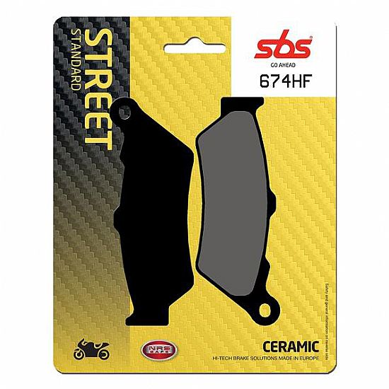 Motorcycle Brake pads SBS 674HF FA209-FA209/2 STD FR/RR