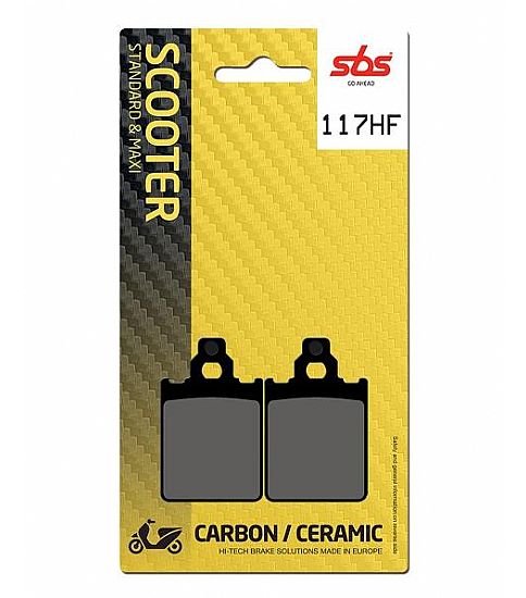 Τακάκια μοτοσυκλετών SBS 117HF SFA186 SCOOTER 50-124CCM