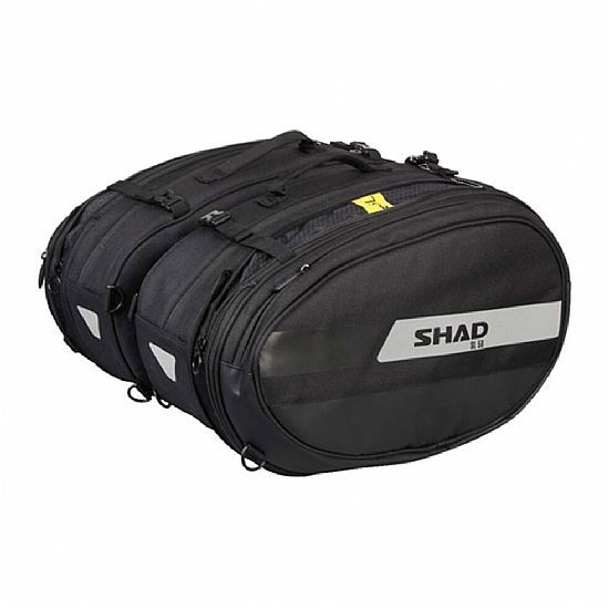 Πλαϊνά Σαμάρια SHAD SL58 Μαύρα Επεκτάσιμα έως 58 Λίτρα