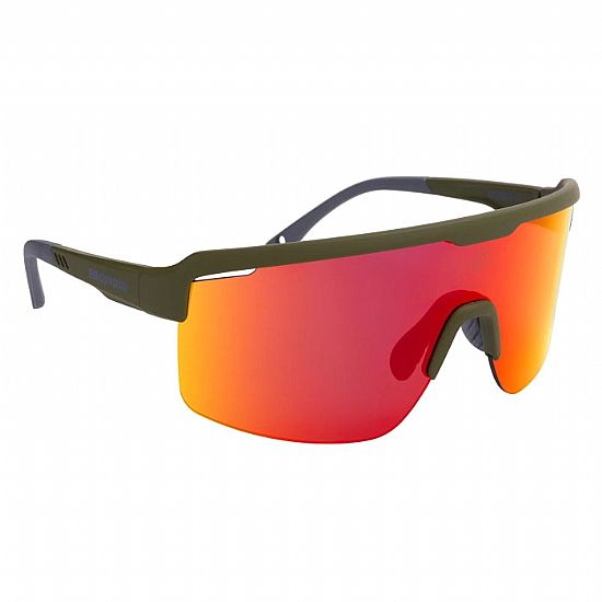 Oxford Pave Frame Orange Mirror Lens Sunglasses
