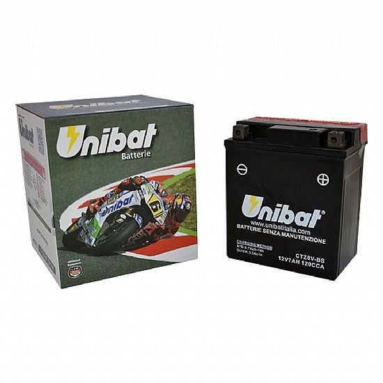 UNIBAT CTZ8V-BS (YTZ8V) CCA120 7Ah