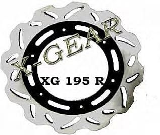 Δισκόπλακα πίσω X-GEAR CAGIVA WMX 125 87-92 / HUSABERG FE 400 98-99