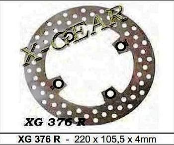 Δισκόπλακα πίσω X-GEAR HONDA 125 / 150 00-03