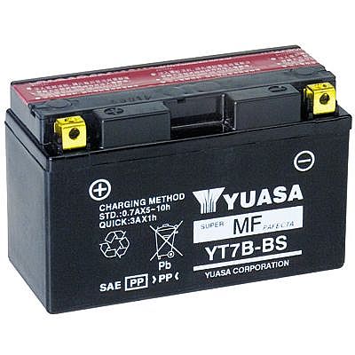Μπαταρία μοτοσυκλέτας YUASA YT7B-BS ( YT7B-4 ) με υγρά
