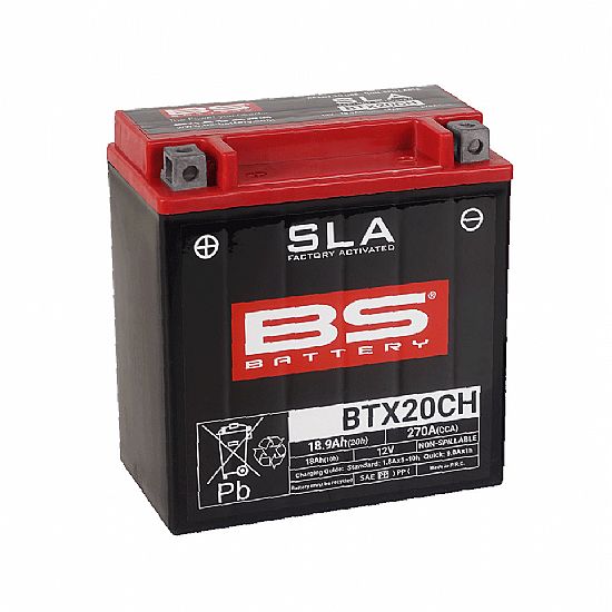 BS Battery BTX20CH (YTX20A-BS) SLA 18.9Ah