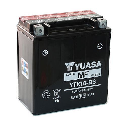 Motorcycle Battery YTX16-BS YUASA VARADERO 1000 MK2
