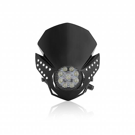 Acerbis Fulmine Led Μάσκα Φανάρι Μαύρο