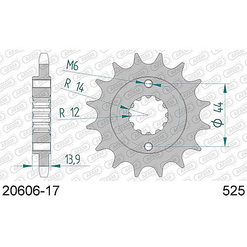 AFAM Front Sprocket Africa Twin 750 17T