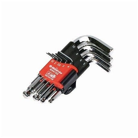 Bikeservice 9pcs Magnetic Ball Point Hex Key Set
