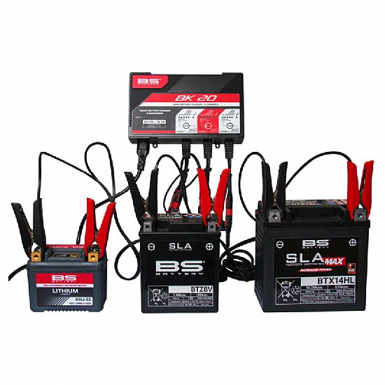 Φορτιστής Μπαταρίας 3 Θέσεων BS Battery BK20 6V και 12V
