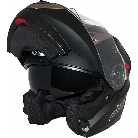 Corsa Flip Up Helmet CF157 Black Mat