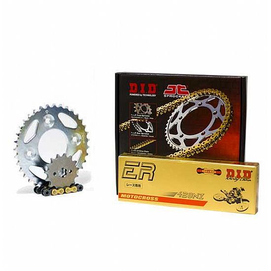 Set sprockets chain DID gold (NZ) for YAMAHA CRYPTON 135