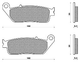 Front Disk Pad HONDA - Transalp XL 600V (89-96)