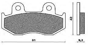 Set Pads NEWFREN FD304BE HONDA SH 125-150 (00)