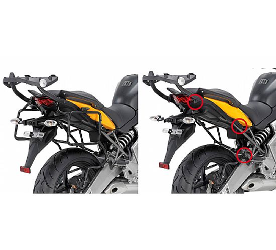 Βάσεις για πλαϊνές βαλίτσες GIVI για KAWASAKI Versys (10-13) PLR450