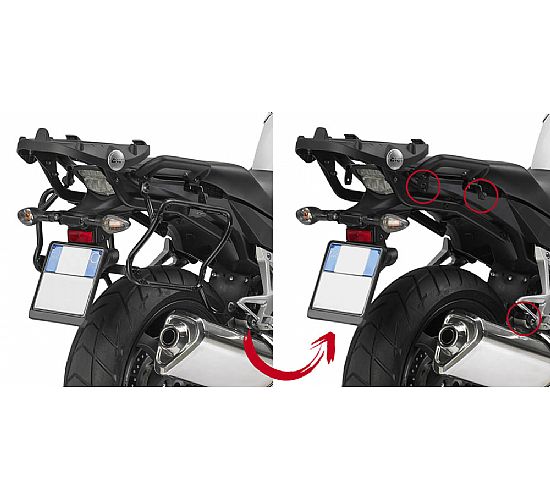 Βάσεις για πλαϊνές βαλίτσες GIVI για HONDA Crossrunner PLXR1104