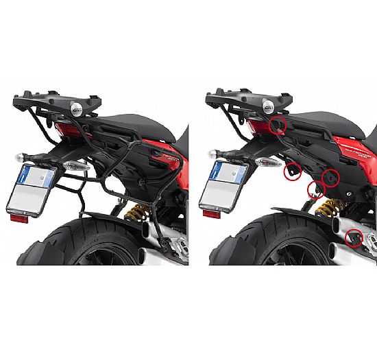 Holder for side bags GIVI DUCATI Multistrada 1200 PLXR312