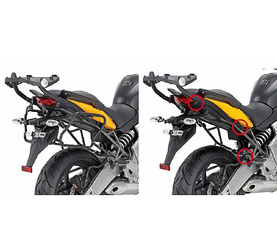 Βάσεις για πλαϊνές βαλίτσες GIVI για KAWASAKI Versys (10-13) PLXR450