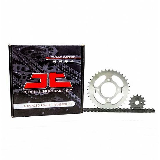 Set sprockets chain JT Black for MODENAS KRISS 125