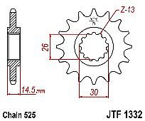 Front sprocket JT JTF1332.15 teeth HONDA CB750