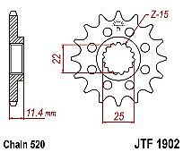 Front sprocket JT JTF1902.16 teeth KTM 640/690